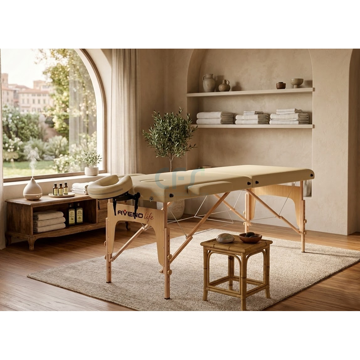 Lettino da massaggio in legno pieghevole SOFIA LIGHT K533 + Borsa