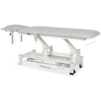 Lettino elettrico ad altezza variabile FORTIS 4 ERGO + Barra di controllo - Grigio Chiaro