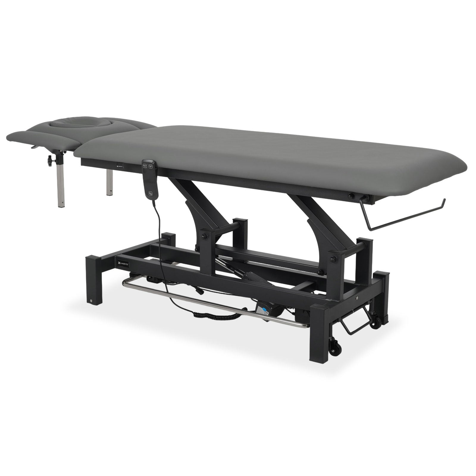 Lettino elettrico ad altezza variabile FORTIS 4 ERGO + Barra di controllo - Grigio Scuro
