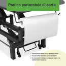 Lettino elettrico ad altezza variabile FORTIS 4 ERGO + Barra di controllo - Grigio Scuro