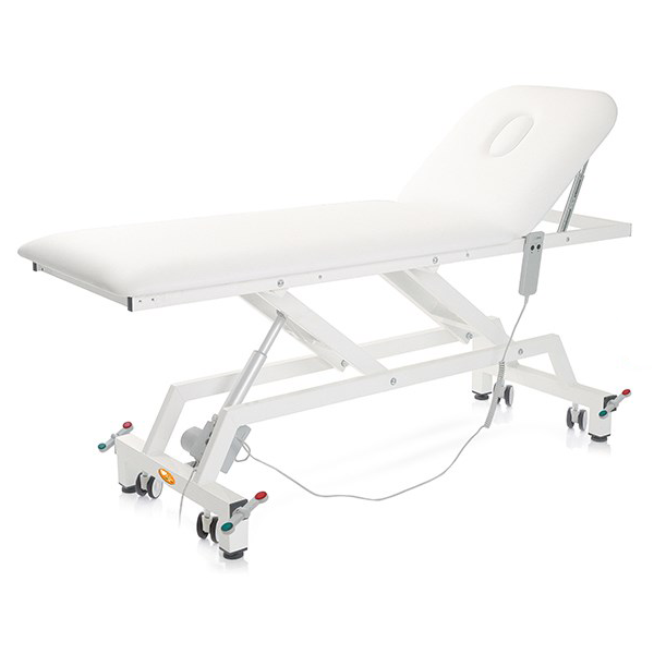 Lettino elettrico ad altezza variabile LYTUS MI371- cm 62 con schienale manuale e ruote