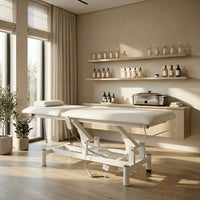 Lettino elettrico ad altezza variabile OPTIMA - Larghezza 68 cm - Bianco