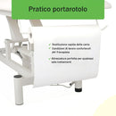 Lettino elettrico ad altezza variabile OPTIMA - Larghezza 68 cm - Bianco