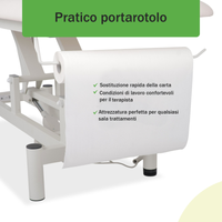 Lettino elettrico ad altezza variabile OPTIMA - Larghezza 68 cm - Bianco