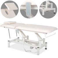 Lettino elettrico ad altezza variabile OPTIMA - Larghezza 68 cm - Bianco