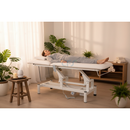 Lettino elettrico ad altezza variabile OPTIMA - Larghezza 68 cm - Bianco