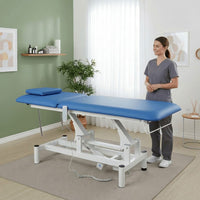 Lettino elettrico ad altezza variabile OPTIMA - Larghezza 68 cm - Blu