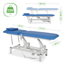 Lettino elettrico ad altezza variabile OPTIMA - Larghezza 68 cm - Blu