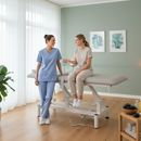 Lettino elettrico ad altezza variabile OPTIMA - Larghezza 68 cm - Grigio