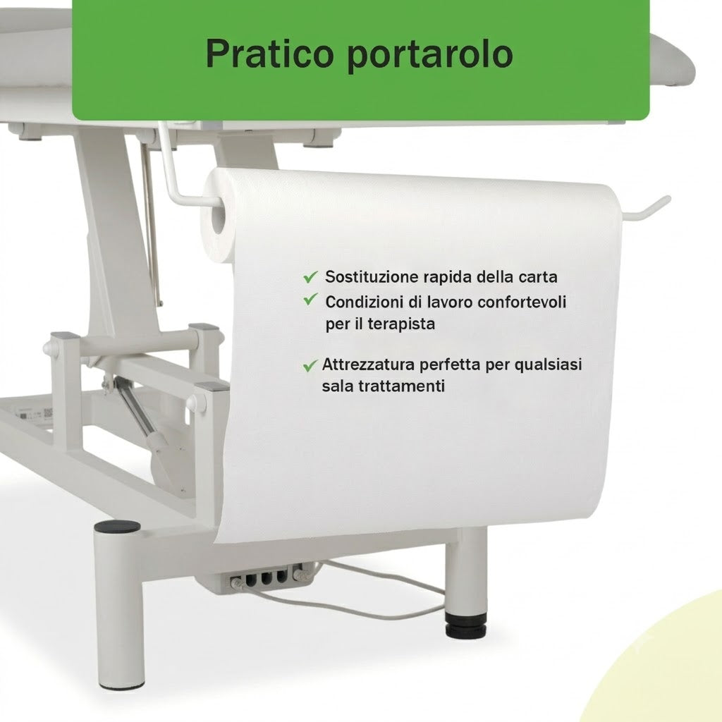 Lettino elettrico ad altezza variabile OPTIMA - Larghezza 68 cm - Grigio