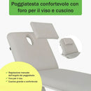 Lettino elettrico ad altezza variabile OPTIMA - Larghezza 68 cm - Grigio