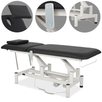 Lettino elettrico ad altezza variabile OPTIMA - Larghezza 68 cm - Nero