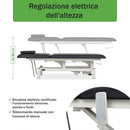 Lettino elettrico ad altezza variabile OPTIMA - Larghezza 68 cm - Nero