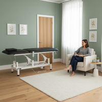 Lettino elettrico ad altezza variabile OPTIMA - Larghezza 68 cm - Nero