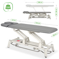 Lettino elettrico ad altezza variabile PROXIMA V2 ERGO - Larghezza 68 cm