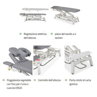 Lettino elettrico ad altezza variabile PROXIMA V4 ERGO - Larghezza 68 cm
