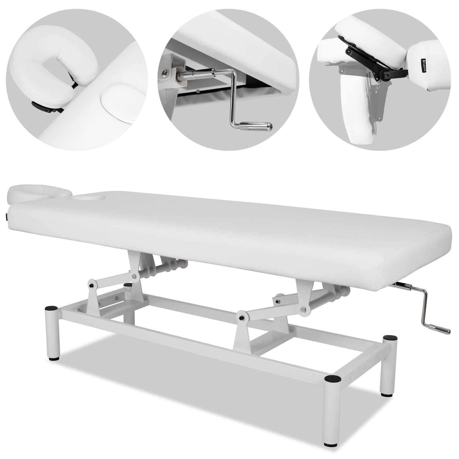 Lettino fisso ad altezza variabile VIGO 1 - Larghezza 75 cm - Bianco
