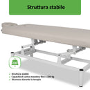 Lettino fisso ad altezza variabile VIGO 1 - Larghezza 75 cm - Grigio Chiaro