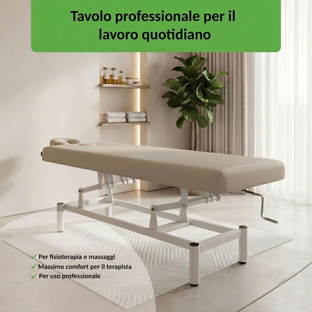 Lettino fisso ad altezza variabile VIGO 1 - Larghezza 75 cm - Grigio Chiaro