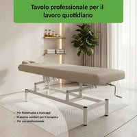 Lettino fisso ad altezza variabile VIGO 1 - Larghezza 75 cm - Grigio Chiaro