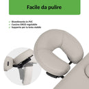 Lettino fisso ad altezza variabile VIGO 1 - Larghezza 75 cm - Grigio Chiaro