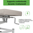 Lettino fisso ad altezza variabile VIGO 1 - Larghezza 75 cm - Grigio Chiaro