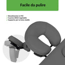 Lettino fisso ad altezza variabile VIGO 1 - Larghezza 75 cm - Grigio Scuro