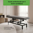 Lettino fisso ad altezza variabile VIGO 1 - Larghezza 75 cm - Grigio Scuro