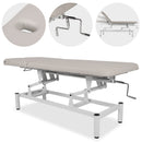 Lettino fisso ad altezza variabile VIGO 2 + Schienale regolabile - Larghezza 75 cm - Grigio Chiaro