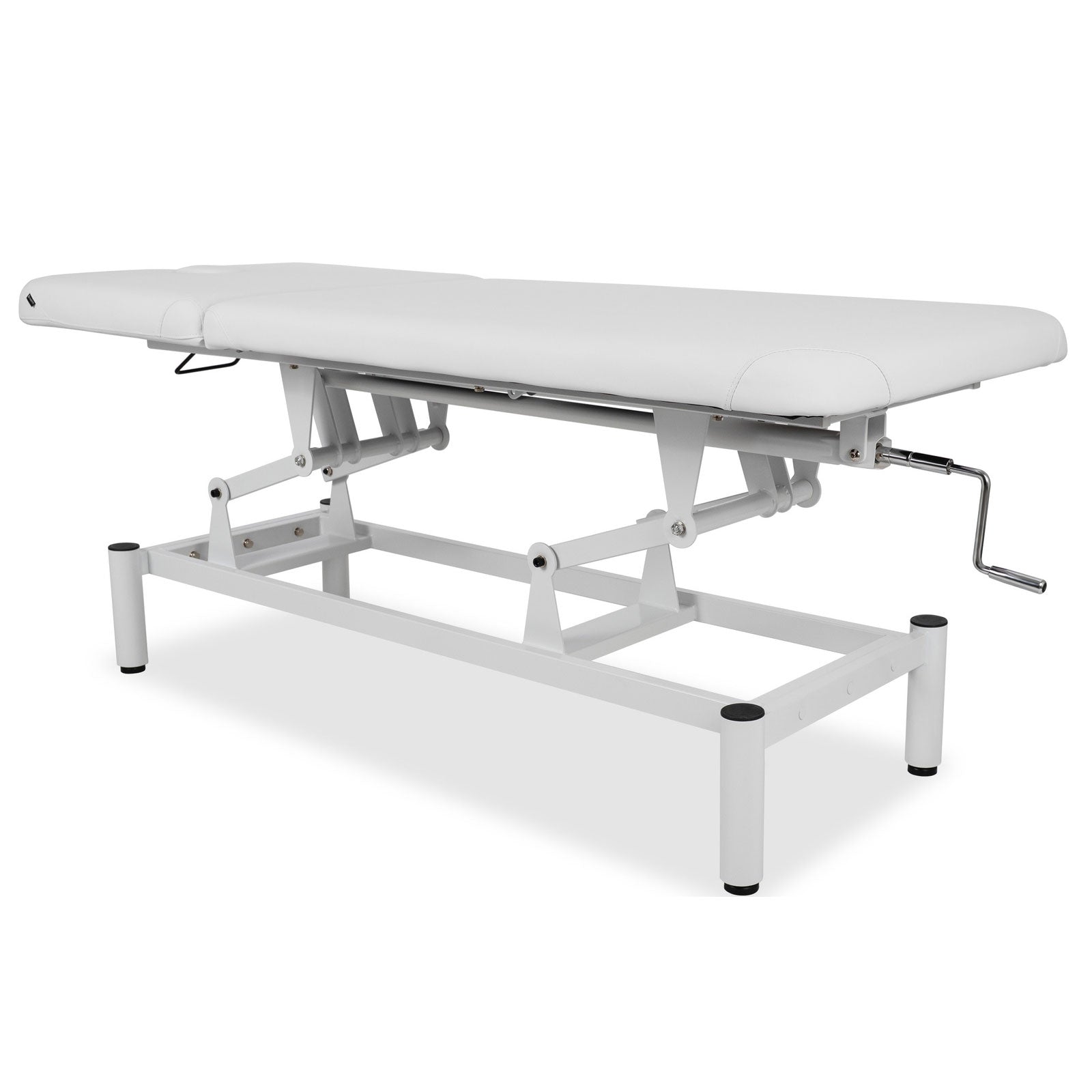 Lettino fisso ad altezza variabile VIGO 2 + schienale regolabile - Larghezza 75 cm - Bianco