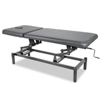 Lettino fisso ad altezza variabile VIGO 2 + schienale regolabile - Larghezza 75 cm - Grigio Scuro