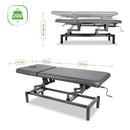 Lettino fisso ad altezza variabile VIGO 2 + schienale regolabile - Larghezza 75 cm - Grigio Scuro