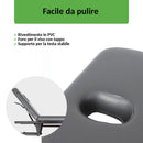 Lettino fisso ad altezza variabile VIGO 2 + schienale regolabile - Larghezza 75 cm - Grigio Scuro
