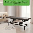 Lettino fisso ad altezza variabile VIGO 2 + schienale regolabile - Larghezza 75 cm - Grigio Scuro