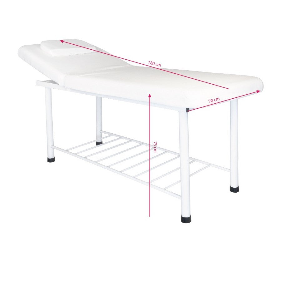 Lettino ad altezza fissa 812 BASIC - Larghezza 70 cm - Bianco