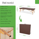 Lettino da massaggio in legno pieghevole NIRO 80 PU K835