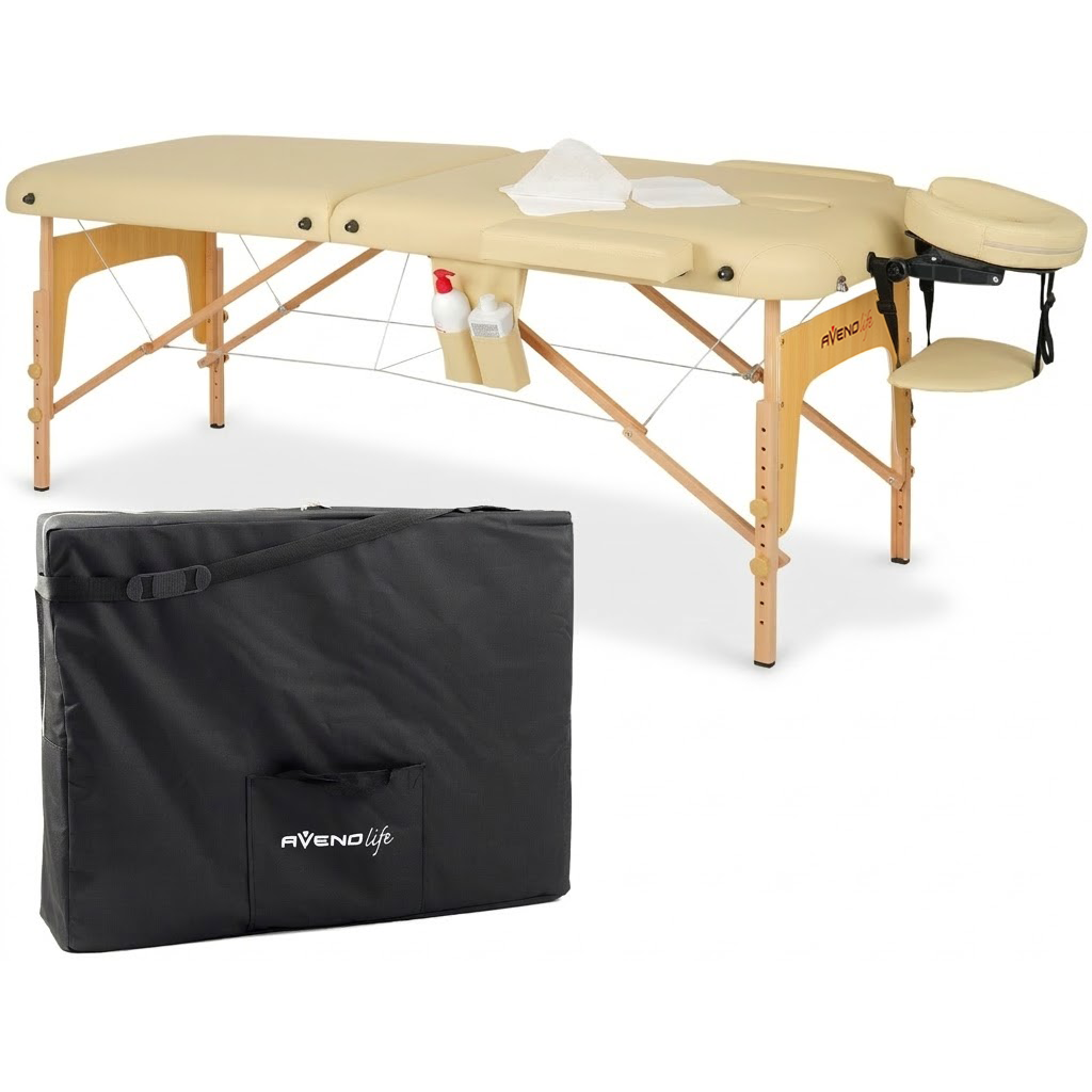 Lettino da massaggio in legno pieghevole SOFIA K533 + Borsa