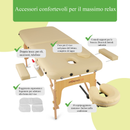 Lettino da massaggio in legno pieghevole SOFIA K533 + Borsa