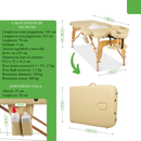 Lettino da massaggio in legno pieghevole SOFIA K533 + Borsa