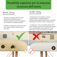 Lettino da massaggio in legno pieghevole SOFIA K533 + Borsa