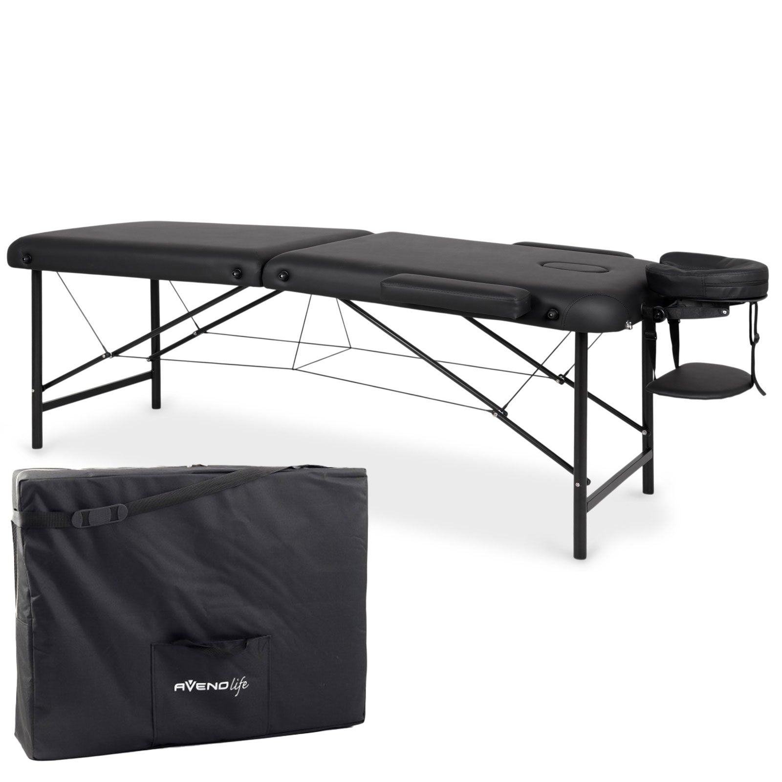 Lettino da massaggio pieghevole in acciaio RICO K515 - Larghezza 60 cm