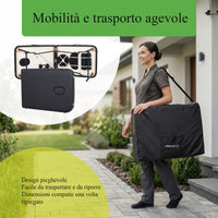 Lettino da massaggio pieghevole in acciaio RICO K515 - Larghezza 60 cm