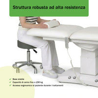 Lettino elettrico ad altezza variabile ESTELLA ERGO 2 - Larghezza 70 cm - Bianco