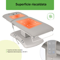 Lettino elettrico ad altezza variabile ESTELLA ERGO 2 - Larghezza 70 cm - Grigio
