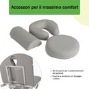 Lettino elettrico ad altezza variabile ESTELLA ERGO 2 - Larghezza 70 cm - Grigio