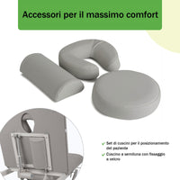 Lettino elettrico ad altezza variabile ESTELLA ERGO 2 - Larghezza 70 cm - Grigio