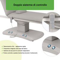 Lettino elettrico ad altezza variabile ESTELLA ERGO 2 - Larghezza 70 cm - Grigio