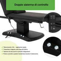 Lettino elettrico ad altezza variabile ESTELLA ERGO 2 - Larghezza 70 cm - Nero