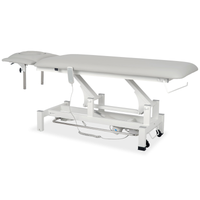 Lettino elettrico ad altezza variabile FORTIS 4 ERGO + Barra di controllo - Grigio Chiaro