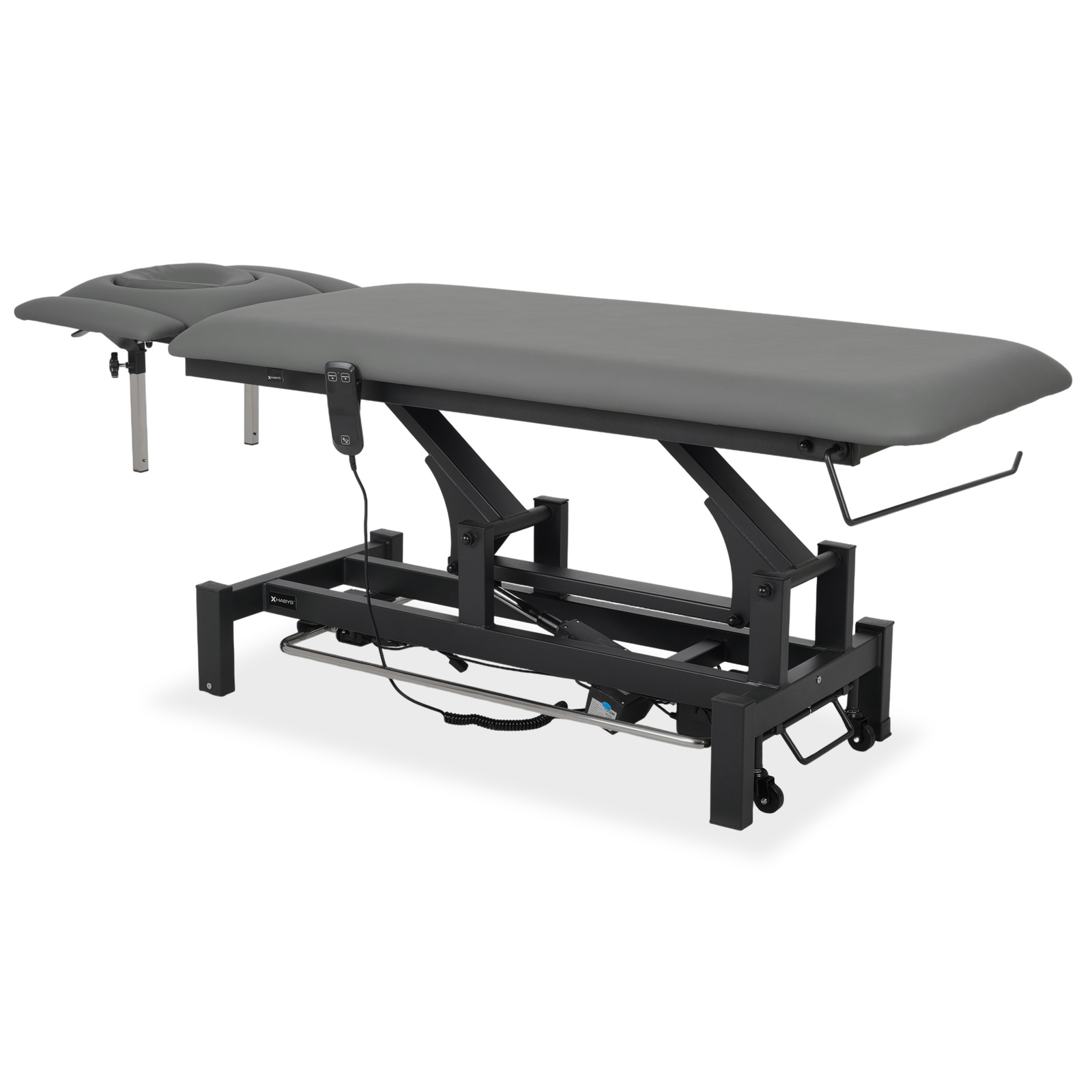 Lettino elettrico ad altezza variabile FORTIS 4 ERGO + Barra di controllo - Grigio Scuro